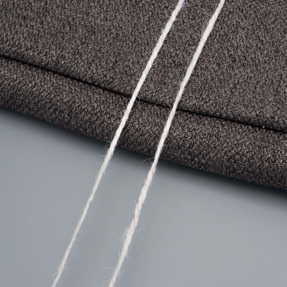 Шпагат джутовый ⌀1.4 мм / 50 метров (50 г), 2-ниточный, 1200 текс, евробобина, белый