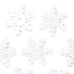 Пайетки фигурные снежинки 13 мм, Астра 10г, L010 белый, уп.10 шт