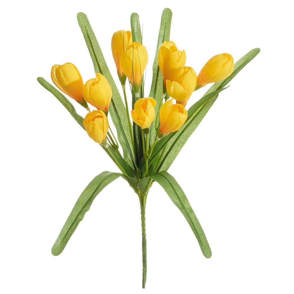 Цветы искусственные Крокус 30 см, желтый 2, Fiebiger Floristik GmbH /TOS/