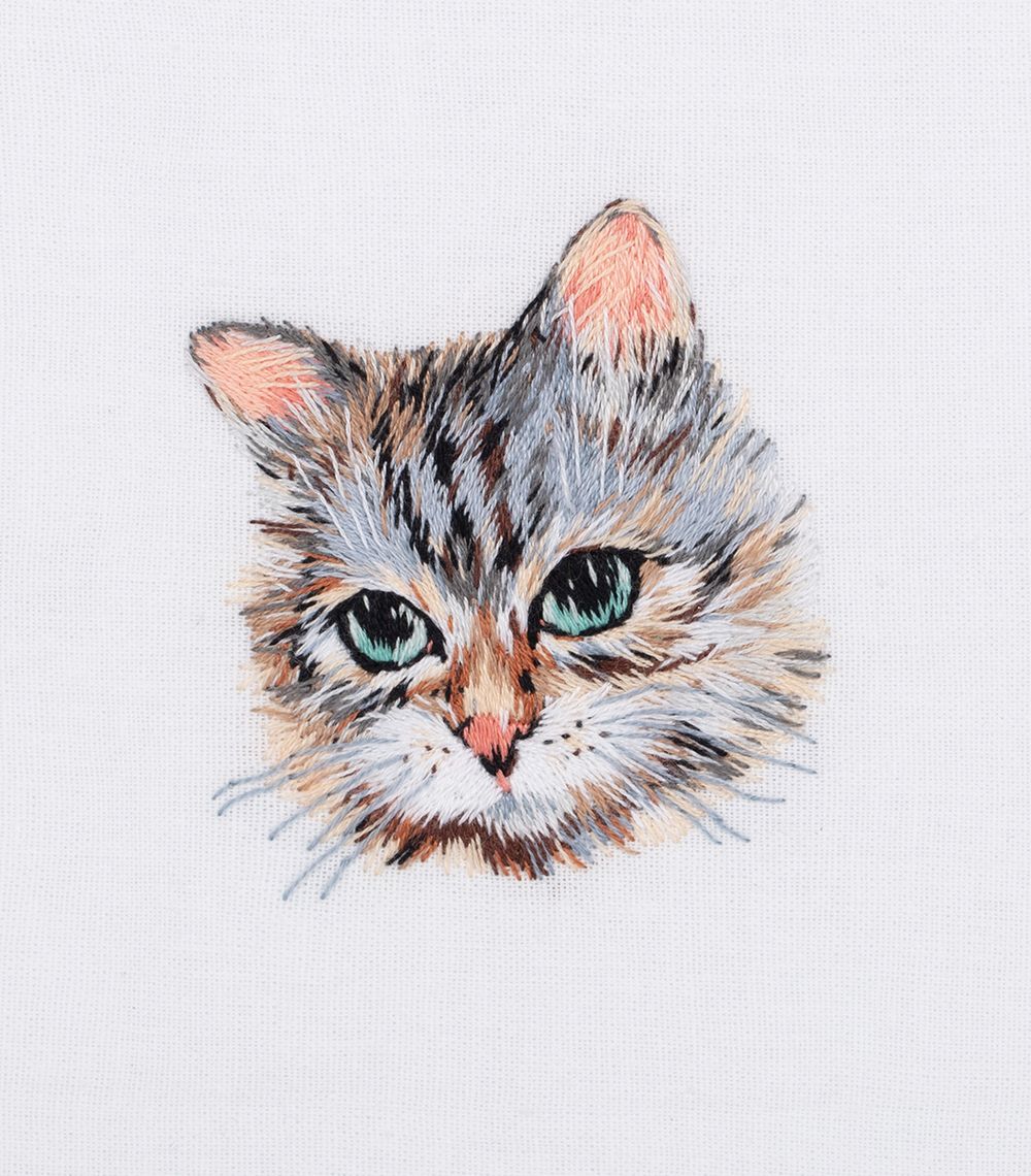 Набор для вышивания нитками Panna Живая картина JK-2278, Котенок, 6х7 см