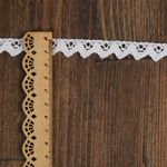 Кружево вязаное (тесьма) 15 мм / 10 метров, диз. 941, цв.02 белый, Kruzhevo