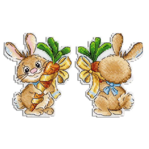 Набор для вышивания нитками МП Студия, на пластиковой канве Пушистое счастье 10х12 см