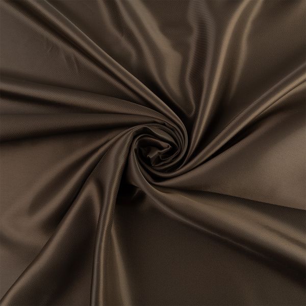 Ткань подкладочная Poly Twill 101±2 г/м², отрез 145х500 см, 100% п/э, 27 коричневый, Gamma LPT