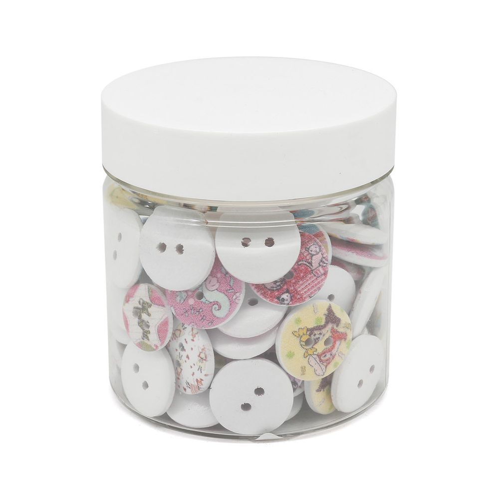 Украшения декоративные пуговицы деревянные Детский №3, 15-18 мм, 100 шт