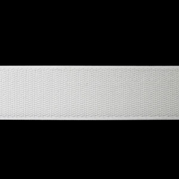 Лента контактная липучка (велкро) пришивная 38 мм / 25 метров, белый, КРЮЧОК, качество 