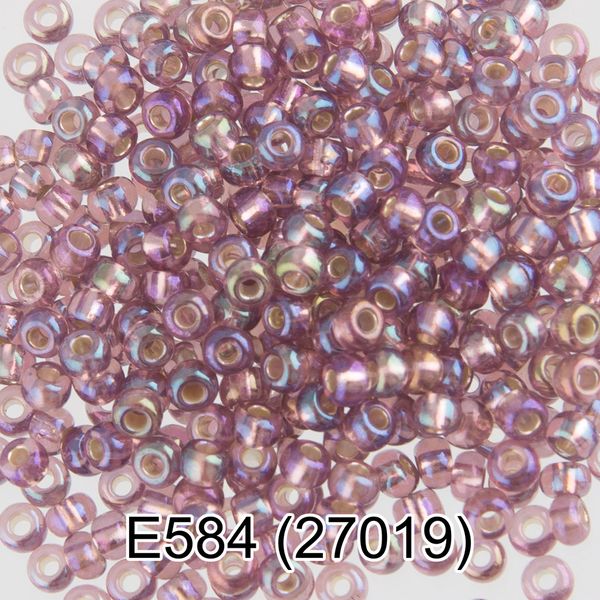 Бисер Gamma 10/0 (2.3 мм), 50 г, Е584 сиреневый, 27019, круглый 5