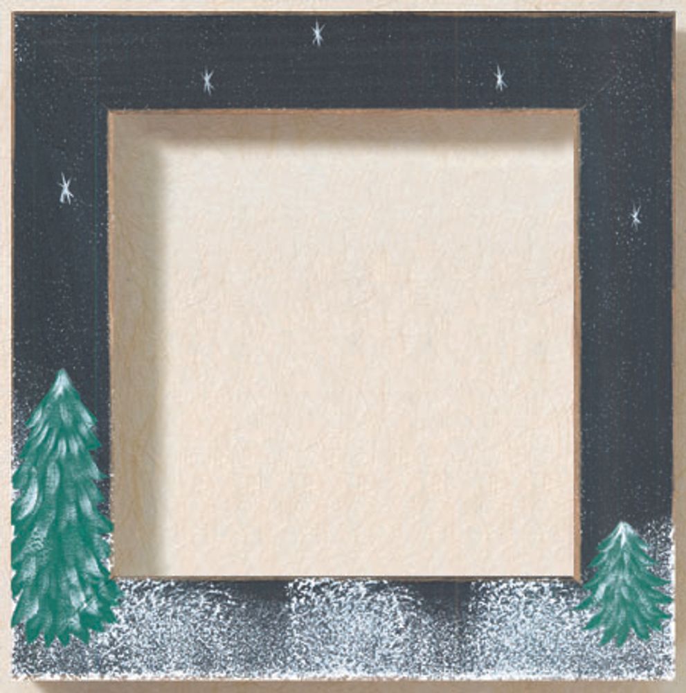 Рамка деревянная цвет черный матовый с ручной росписью, 7х13,97 см /TOS/ Рамка деревянная цвет черный матовый с ручной росписью, 7х13,97 см /TOS/