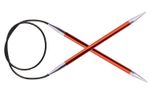 Спицы круговые Knit Pro Zing 9 мм / 60 см, алюминий, гранатовый, 47107