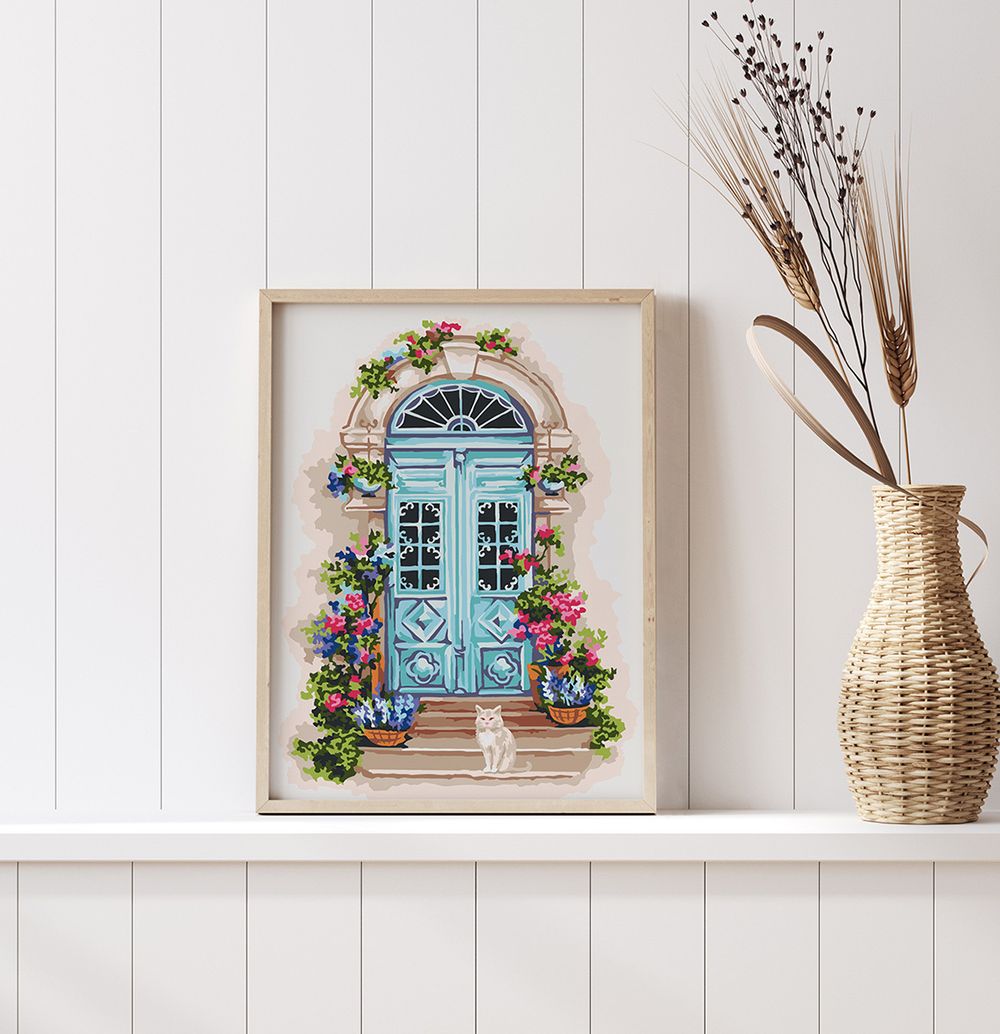 Картина по номерам Фрея PKZ/PM-055, Уютное крыльцо, (на картоне) 40х30 см