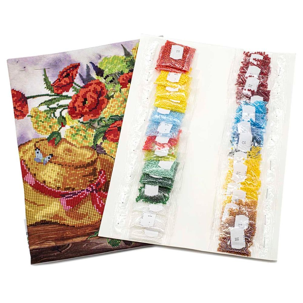 Набор для вышивания бисером Hobby&Pro, Старая шляпка, 40х31 см