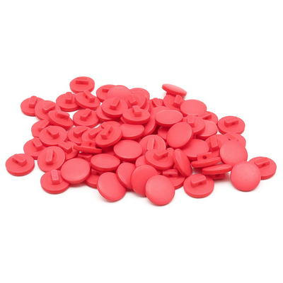 Пуговицы на ножке 18L (11мм), пластик (Coral (коралловый)), NE68, 72 шт