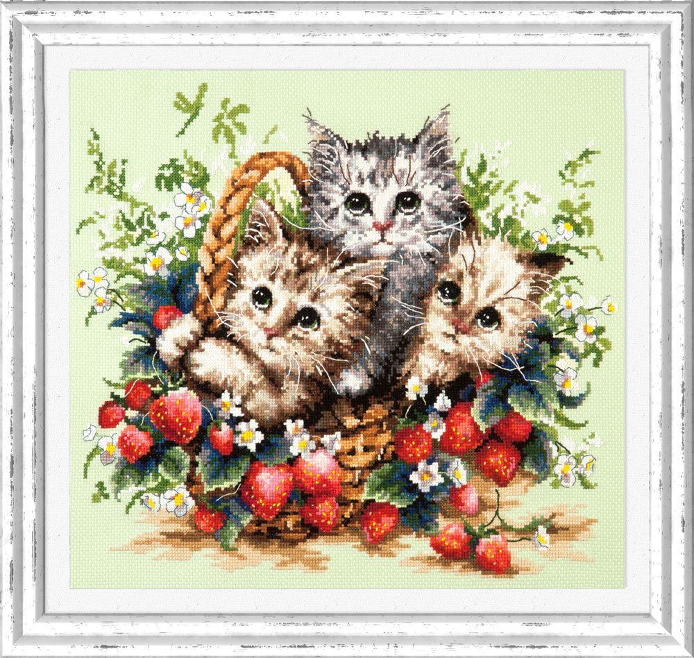 Набор для вышивания нитками Чудесная игла, Милые создания 35х31 см