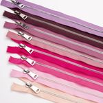 Молния трактор Т5 (5 мм) 2 зам., разъем., 110 см, никель D206 розовато лиловый уп.1шт, TBY