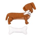 Набор для шитья игрушки Дружелюбная такса 11/7 см, Miadolla TF-0308