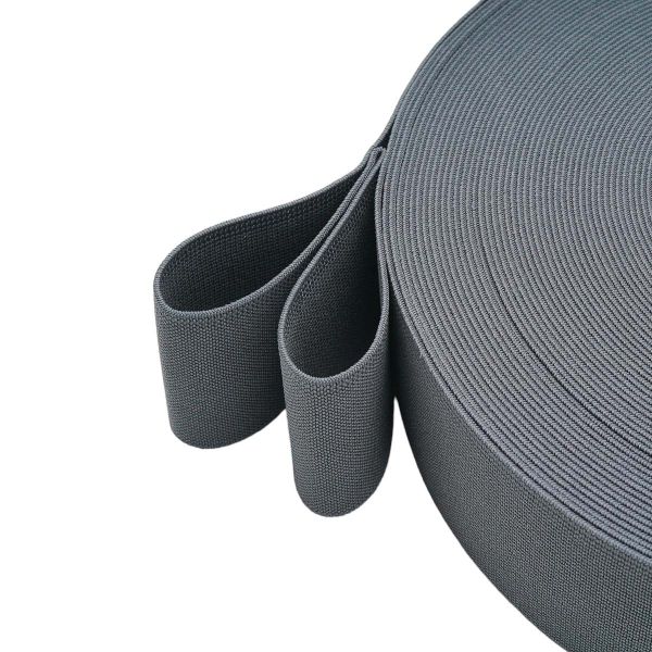 Резинка вязаная 50.0 мм / 25 метров, т.серый