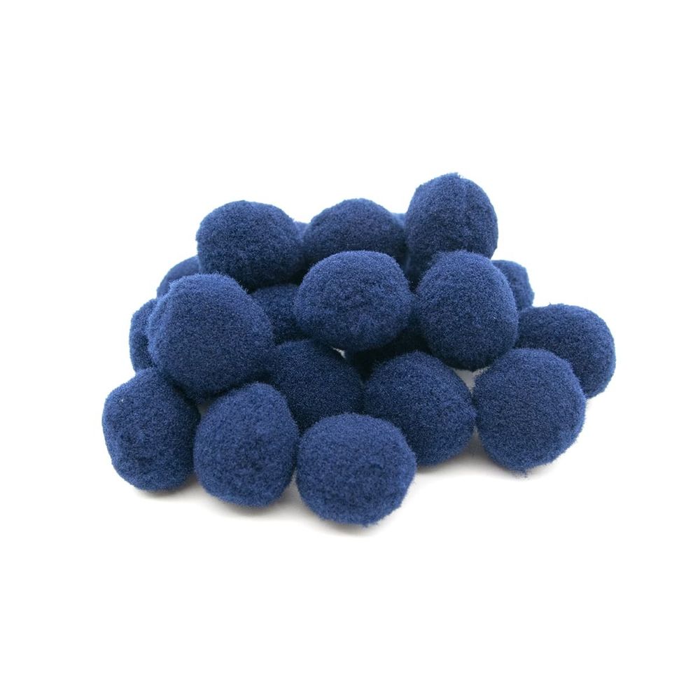 Помпоны для творчества 20 мм, 20 шт, 27 т.синий AR079