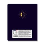 Тетрадь ученическая общая, матовая ламинация + тиснение золотой фольгой, A5+ 96 л. на скобе 60 г/м², белизна 100%, 5 шт, клетка в термоусадочной пленке, 000772 Магическая луна, Светоч 96ТЕТк-008