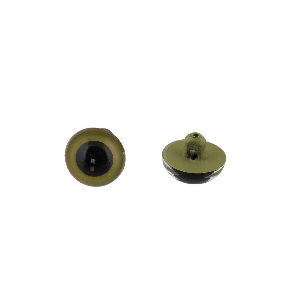 Глаза для кукол и игрушек кристальные ⌀9 мм, 24 шт, зеленый, HobbyBe CRP- 9