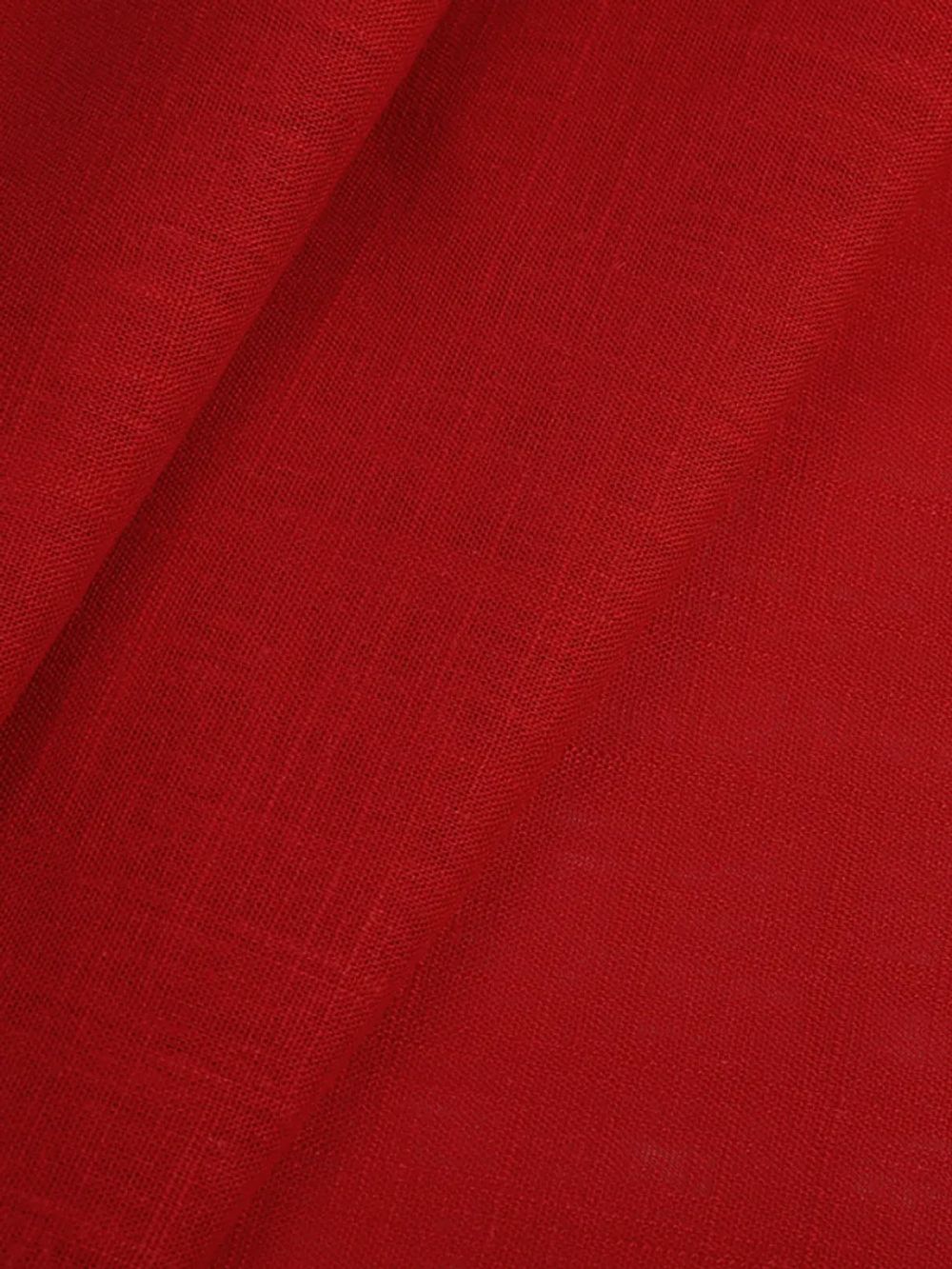 Льняная ткань 190 г/м², 140 см / 2 метра, TBY.Li.1002.06, 06 красный