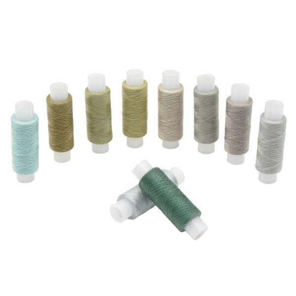 Швейные нитки (набор) 50/2, 10 кат. по 200м, ассорти №166, Astra&Craft