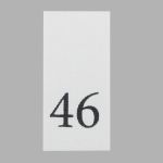 Этикетка-размерник, белый, 10х20 мм, 100 шт, 46