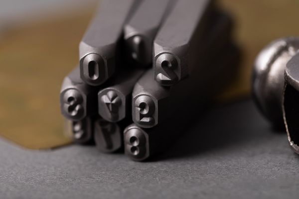 Набор штампов для чеканки по металлу 4 мм, цифры, Промысел MT-008, УЦЕНКА