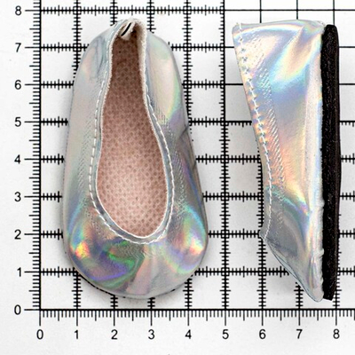 Туфельки 7х4х3см, пара (серебряный), DSS8261