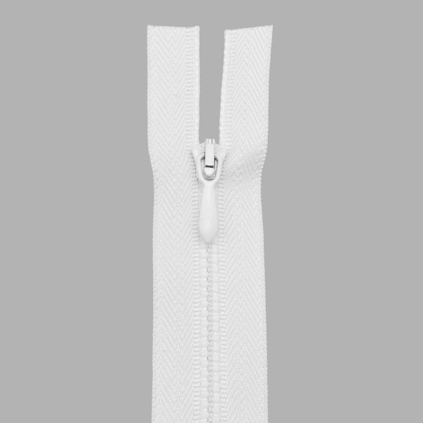 Молния трактор Arta Т5 (4.5 мм) 1 зам., разъем., 75 см, цв. 001 белый, уп.5 шт