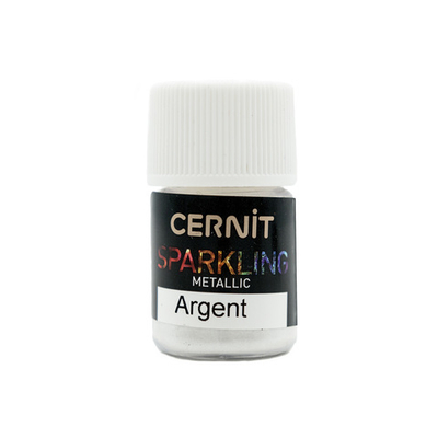 Мика-порошок, слюда Metallic/металлик "Sparkling Powder" 5 гр. Cernit, 080 argent/серебро