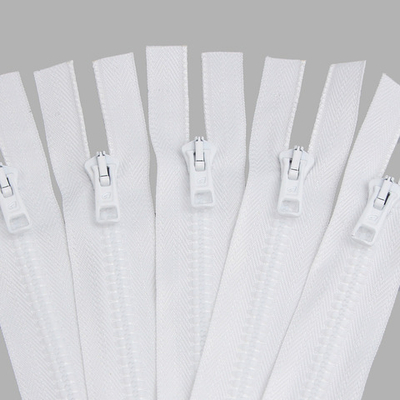 Молния трактор Arta Т6 (6 мм) 1 зам., разъем., 65 см, цв. 001 белый, уп.5 шт