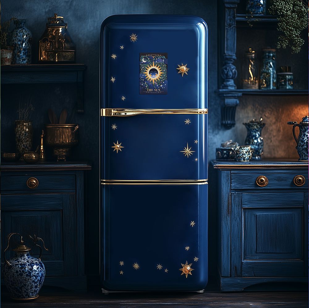 Алмазная (кристальная) мозаика Фрея ALVM-113, магнит Таро. Солнце, 10х15 см