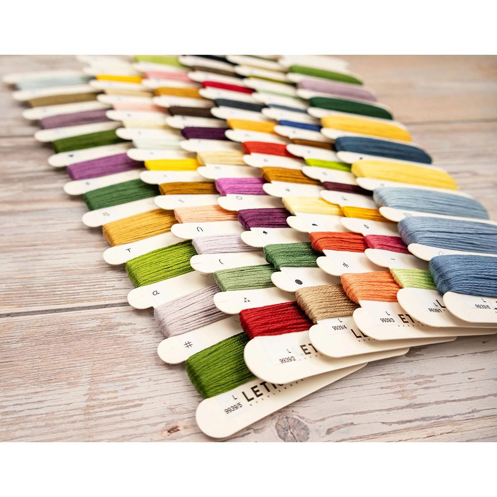 Набор для вышивания нитками LetiStitch L9939, Весеннее величие гор 45х34см