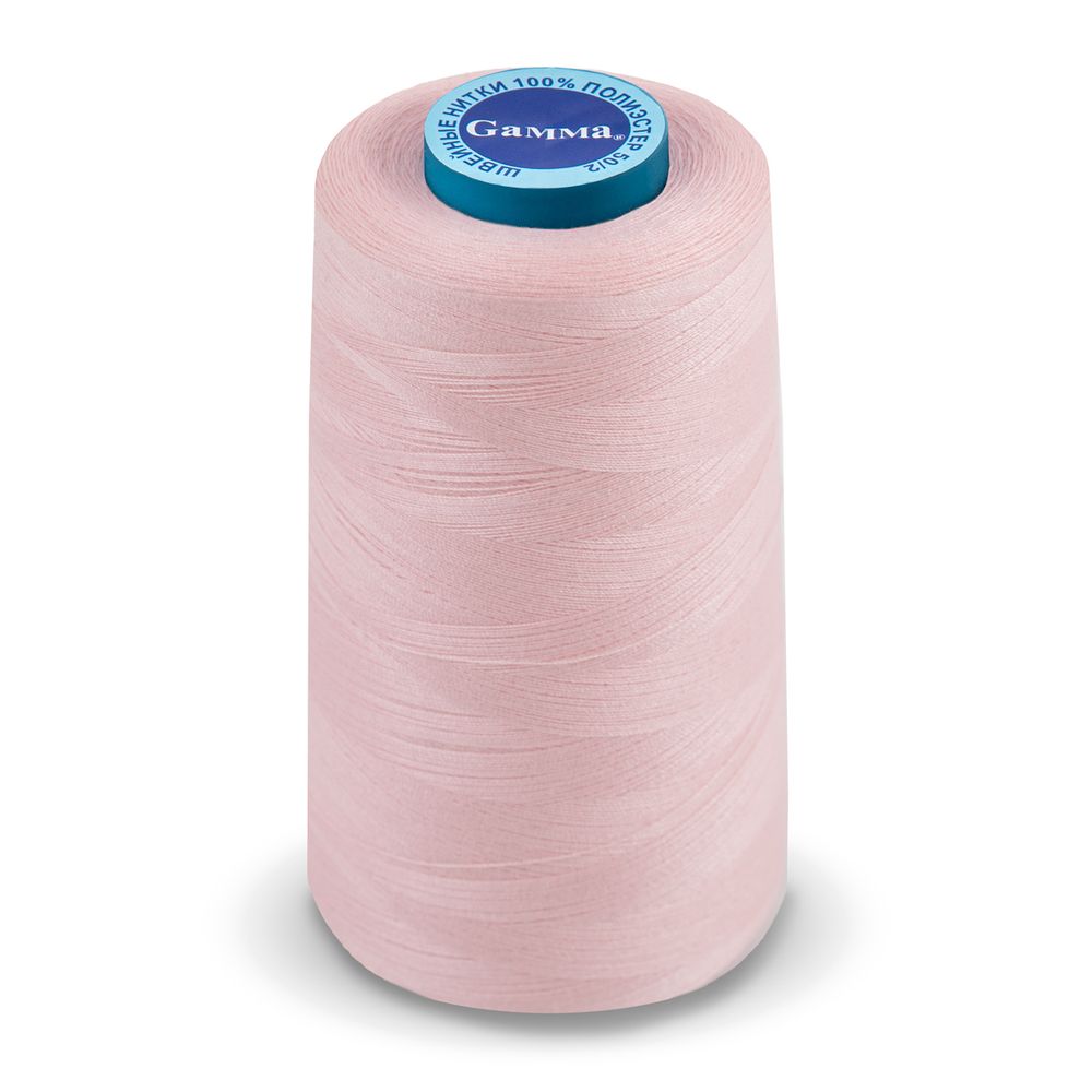Нитки универсальные Gamma 50/2, 4570 м (5000 ярд) / 1 кат., 152 бл.розовый
