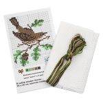 Набор для вышивания нитками РС Студия, Дрозд 13х10 см