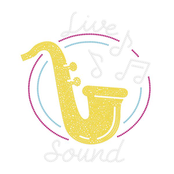 Алмазная (кристальная) мозаика Фрея ALBP-327, постер Живой звук, 30х30 см