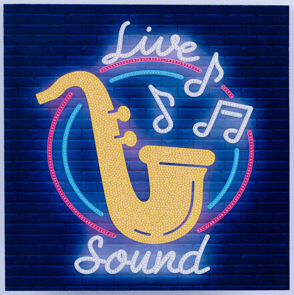 Алмазная (кристальная) мозаика Фрея ALBP-327, постер Живой звук, 30х30 см