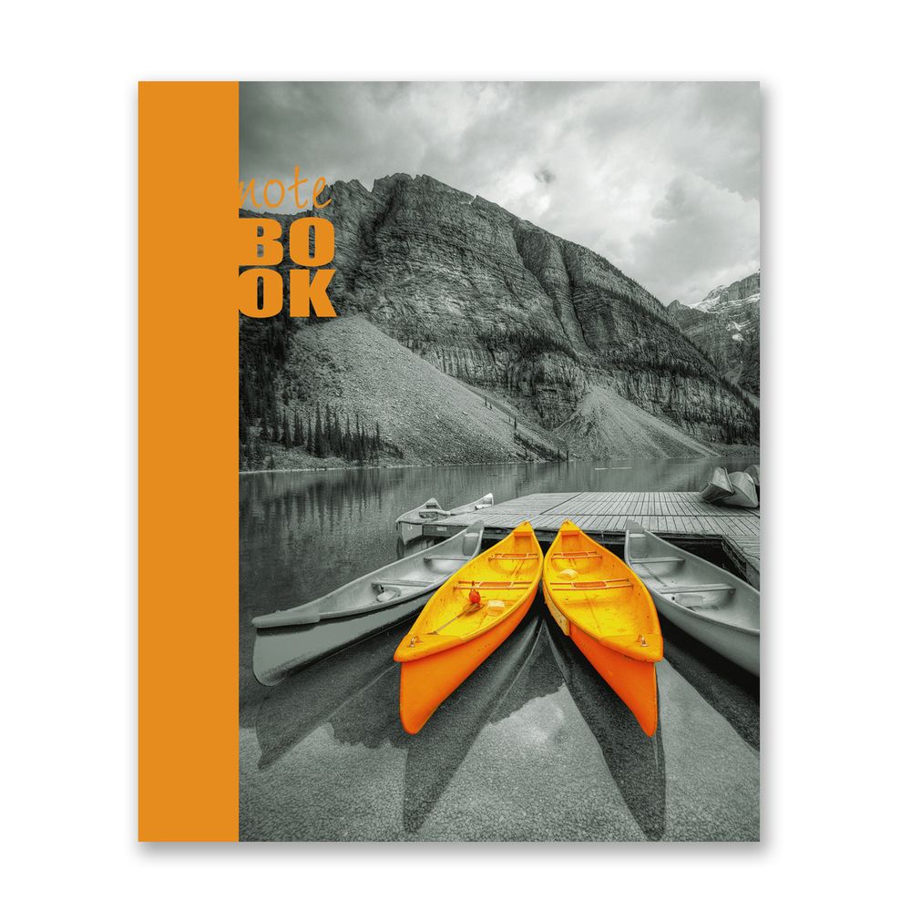 Бизнес-блокнот, матовая ламинация, A5+ 80 л. 18 шт, клетка, Морской причал 000430, Светоч 80ББТ5_2_5_1