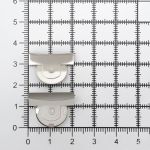 Замок застежка для сумки магнитный 20х17х14мм, 2 шт, LMKZ-002 никель