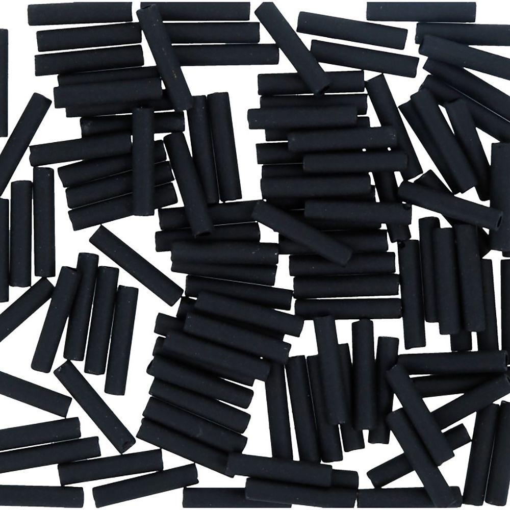 Бисер Toho Bugle 2 (9 мм), 500 г, 0049F черный матовый