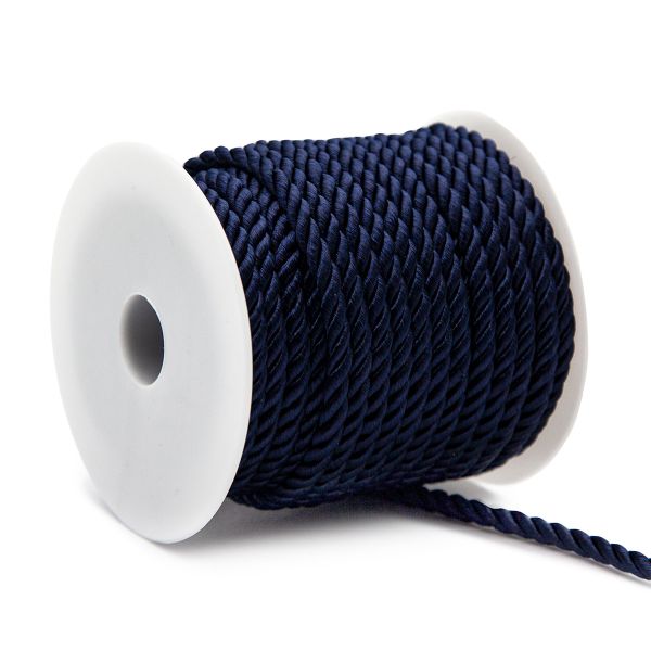Шнур витой ⌀5.0 мм / 18.29 метров, цв.62 т-синий