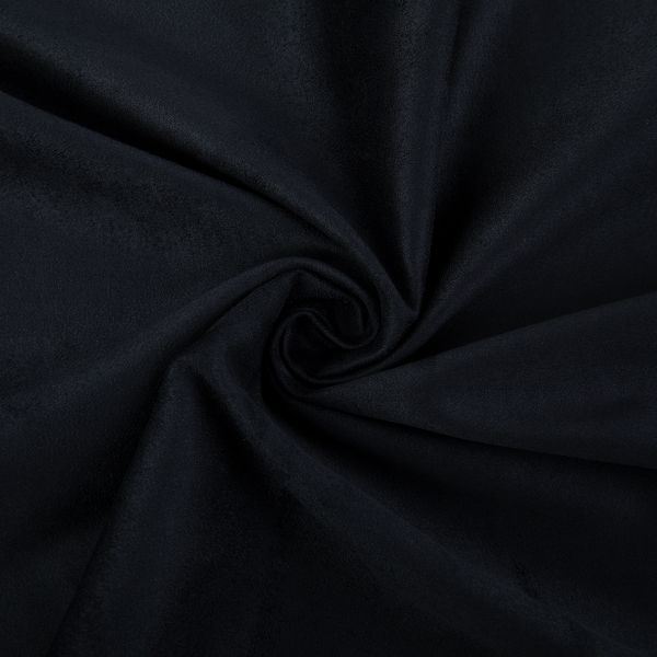Замша искусственная отрез 35х50 см, 175±5 г/м², 19-4004 black (черный), Peppy Woven Suede