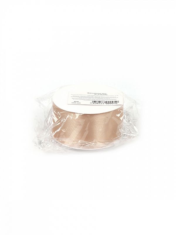 Лента атласная 1-сторонняя 38.0 мм / 22.5±1 метра, 3009 бежевый, Magic4Hobby