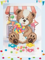 Алмазная (кристальная) мозаика Фрея, Праздник сладкоежки, 14х19,5 см