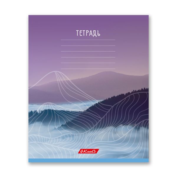 Тетрадь ученическая школьная A5+ 24 л. на скобе 65 г/м², белизна 100% 30 шт, клетка, 000377 Родные просторы, Светоч 24ТСКд5_1_3_1