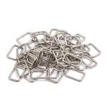 Рамка прямоугольная металл 20,5 мм (25,5, 17 мм, d-2,5 мм), никель, 50 шт