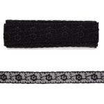 Кружево капроновое 22 мм / 6.8 м, (±4 см) 0574-1003, черный