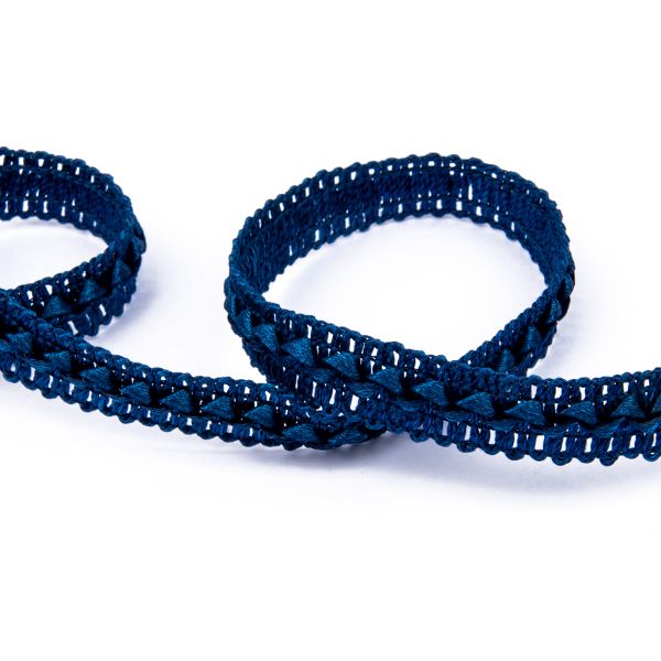 Тесьма декоративная Gamma Самбоса GSL-201 13 мм, 33 м, 095 синий