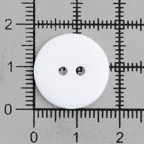 Пуговицы 2 прокола 28L, 18 мм, (White (белый)) NE63, 72 шт