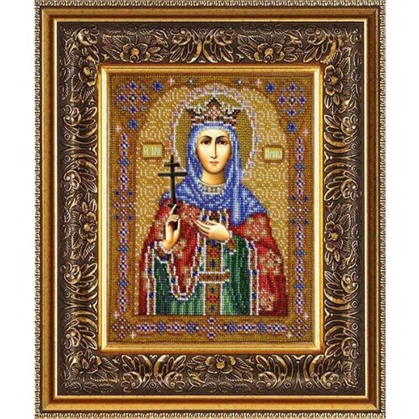Набор для вышивания бисером Паутинка, Св. Муч. Ирина, 20х25 см