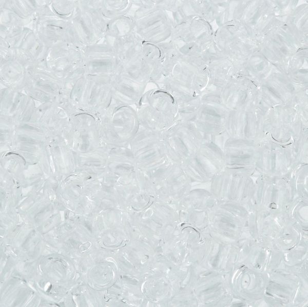 Бисер Toho 8/0 круглый (3 мм), 500 г, 0001 прозрачный